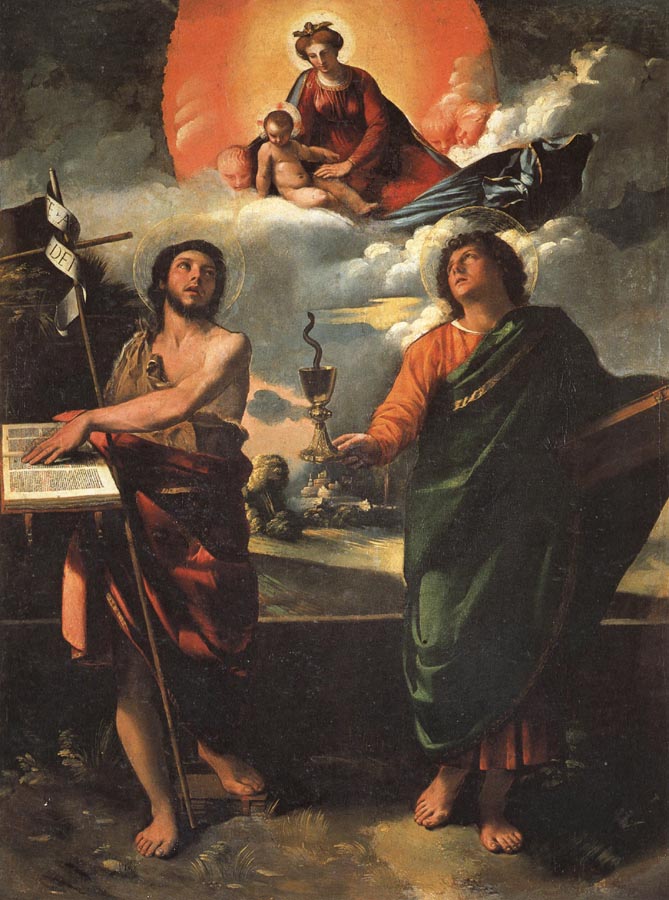 Madonna in Glory with SS.John the Baptist and john the Evangelist